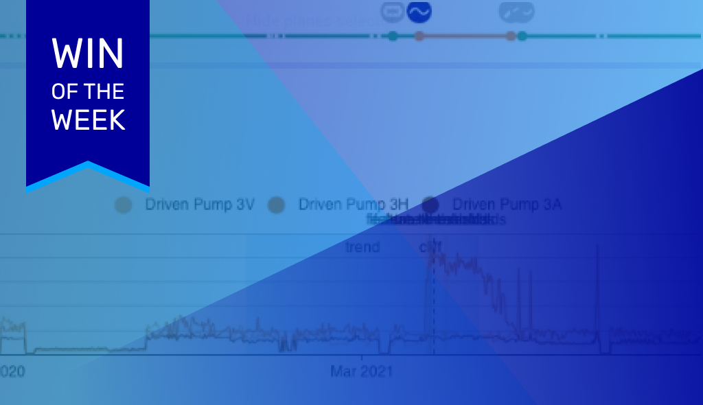 Augury AI identifies a system problem for thermoplastics manufacturer after planned maintenance.