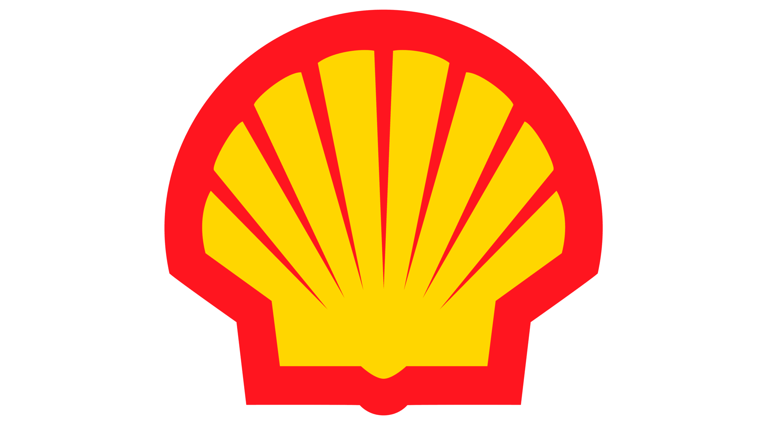The shell logo on a black background.