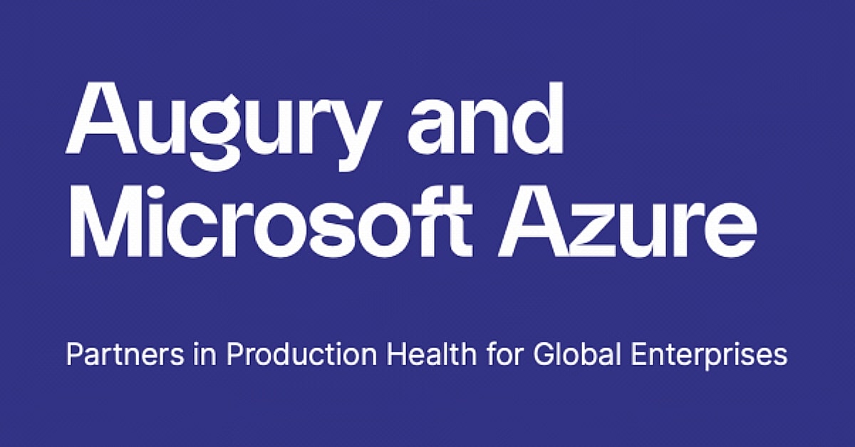 Augury and Microsoft Azure as partners in innovation