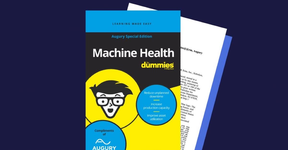 The cover of Machine Health for Dummies