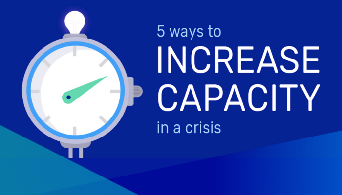 5 Ways to Increase Capacity in a Crisis infographic