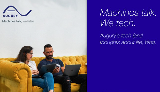 Augury tech blog landing page