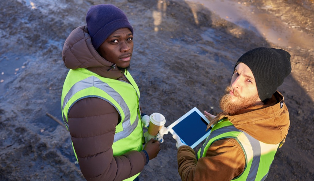 Picture of two modern miners