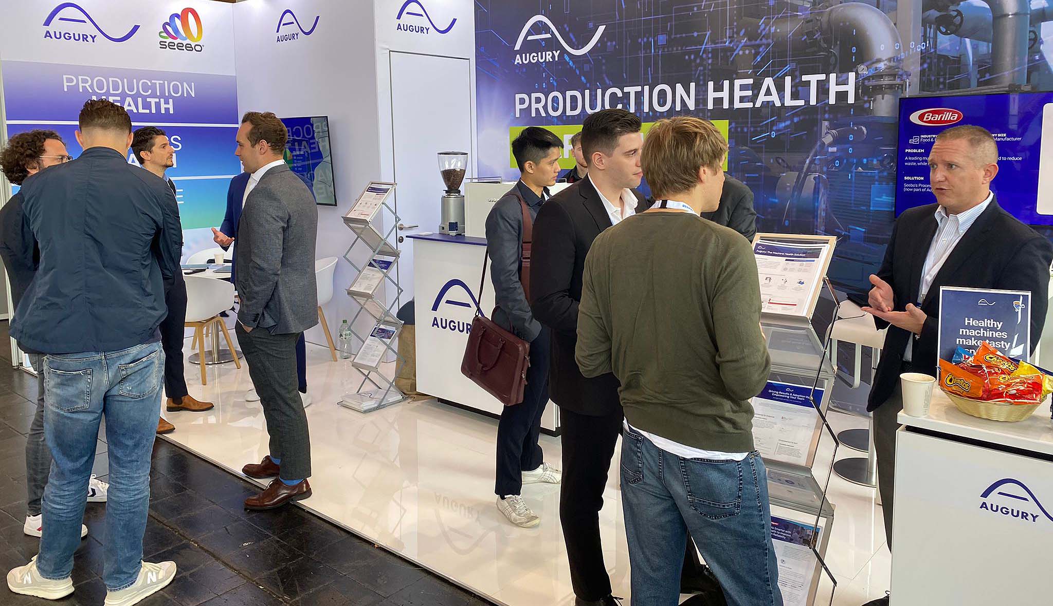 Augury stand at Hannover Messe