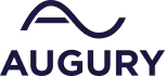 A blue logo featuring the word aaugry.