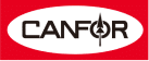 Canfor logo on a background.