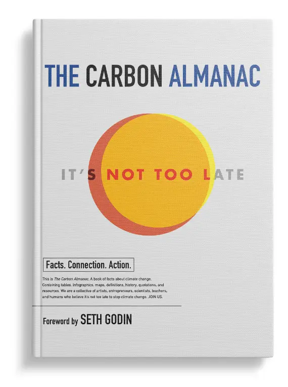 The carbon almanac emphasizes the importance of ESG and sustainability.