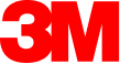 The image shows the 3M logo in bold, bright red letters on a white background.