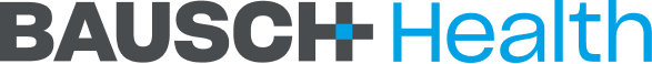 The Bausch Health logo with BAUSCH in bold dark gray letters and Health in light blue, separated by a blue plus sign.