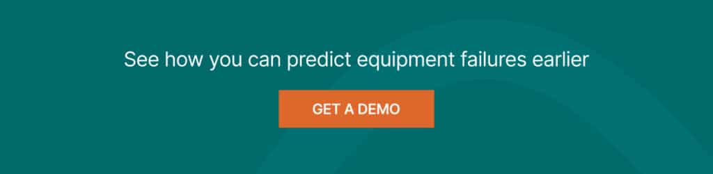 A banner inviting users to book a demo and learn how to predict equipment failures earlier with Augury