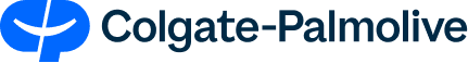 Colgate-Palmolive logo featuring a blue circular symbol with a white curved line and the company name “Colgate-Palmolive” in dark blue text to the right.