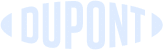 Light blue DUPONT logo in bold, uppercase letters with an oval outline tapering at the sides.