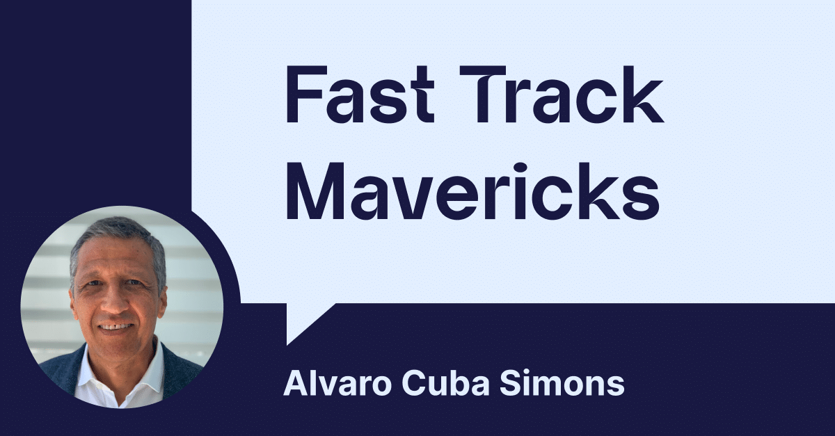 Fast Track Maverick logo with Alvaro Cuba Simons