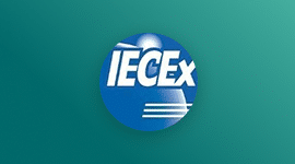 IECE logo in white text on a blue circular background, set against a teal gradient backdrop.