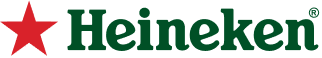 The Heineken logo with a red star on the left and the word Heineken in bold green letters on a light background.