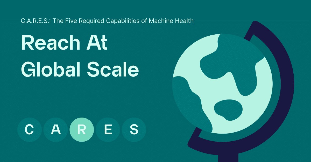Poster of the 5 Capabilities of Machine Health with focus on Reach at Global Scale
