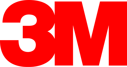 Large, bold red 3M logo on a light gray background, representing the multinational conglomerate known for products like adhesives and healthcare supplies.
