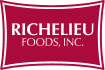 Red and white logo of Richelieu Foods, Inc., featuring the company name in bold, uppercase letters centered inside a red rectangular shape with curved edges.