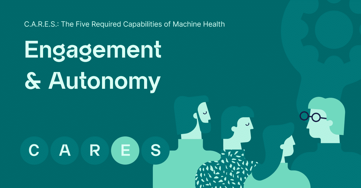 Poster of Capabilities of Machine Health series focusing on Autonomy & Engagement