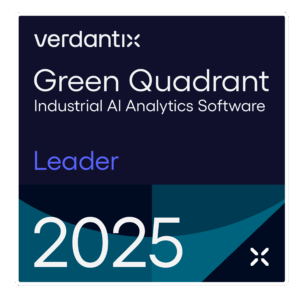 The Verdantix Green Quadrant for Industrial AI Analytics Software, identifying Augury as a leader for 2025.