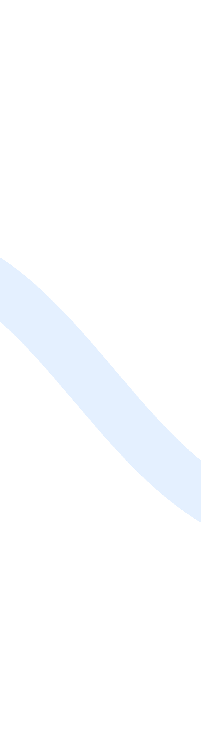 A simple white background with a single, smooth, light blue wavy line curving horizontally across the image.