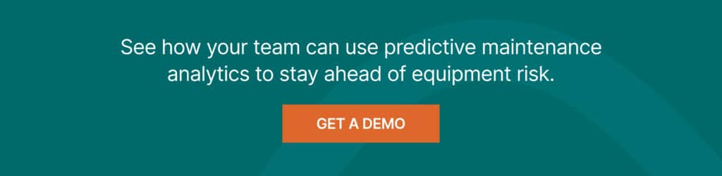 A banner inviting the reader to get an Augury demo to explore how predictive maintenance analytics can help reduce equipment risk.