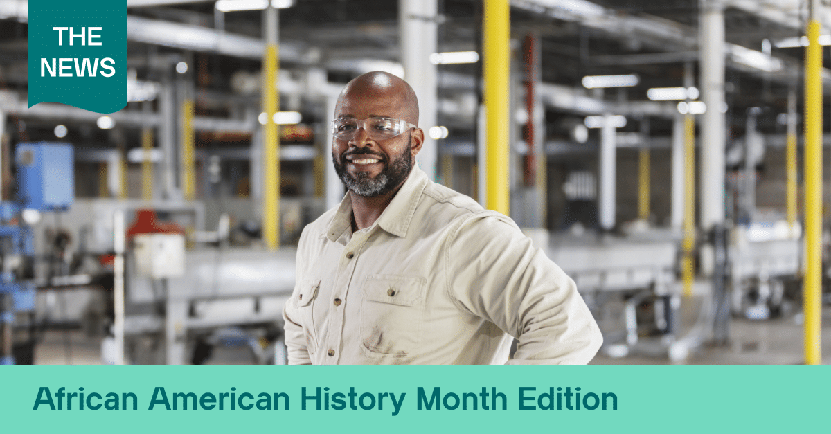Manufacturing -- The News logo with 'African American History Month Edition' as add-on